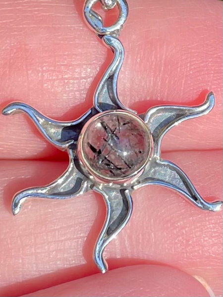 Tourmanilated Quartz Star Pendant - Morganna’s Treasures