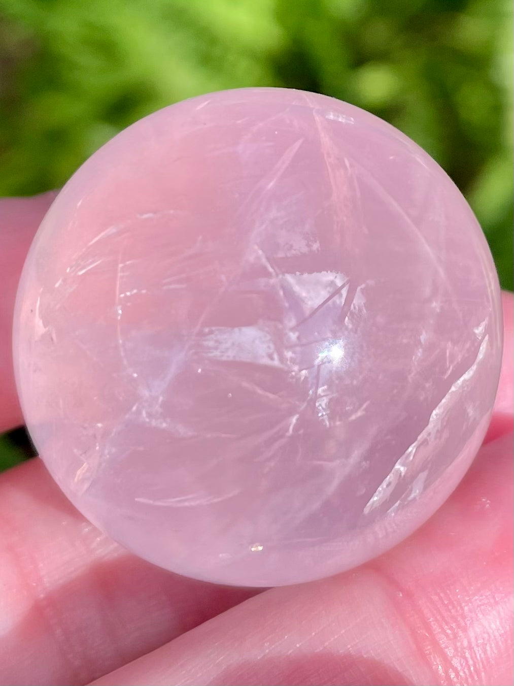 Rose Quartz Crystal Ball - Morganna’s Treasures 