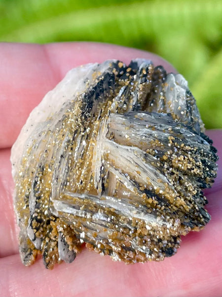 Vanadinite on Barite Crystal Cluster - Morganna’s Treasures 