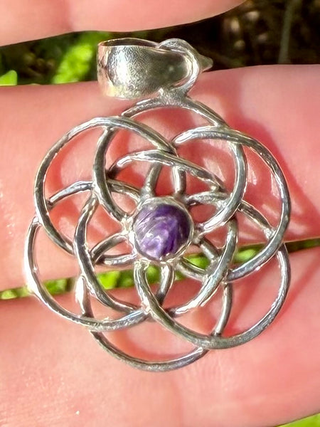 Celtic Charoite Pendant - Morganna’s Treasures