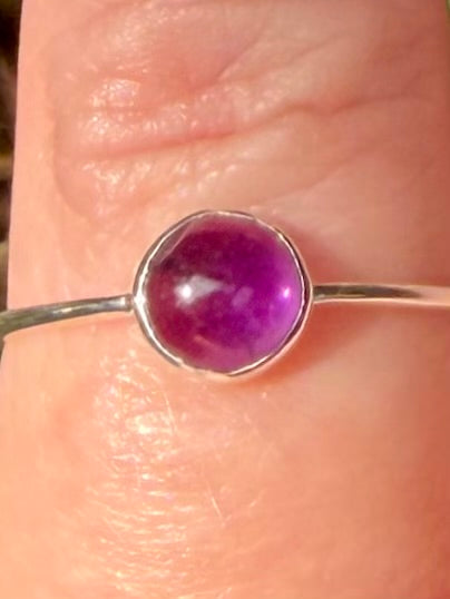 Purple Amethyst Ring Size 6