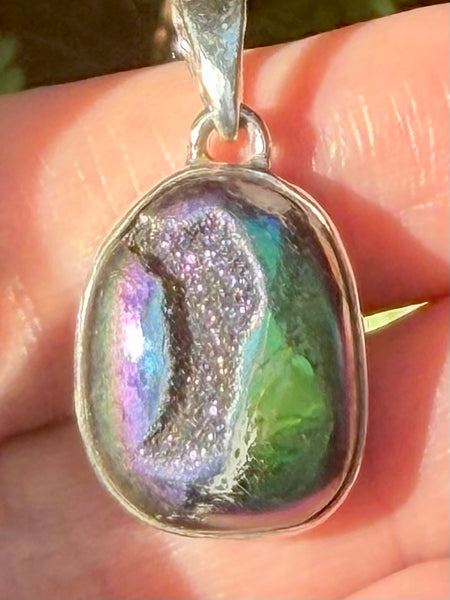 Titanium Aura Window Quartz Pendant - Morganna’s Treasures