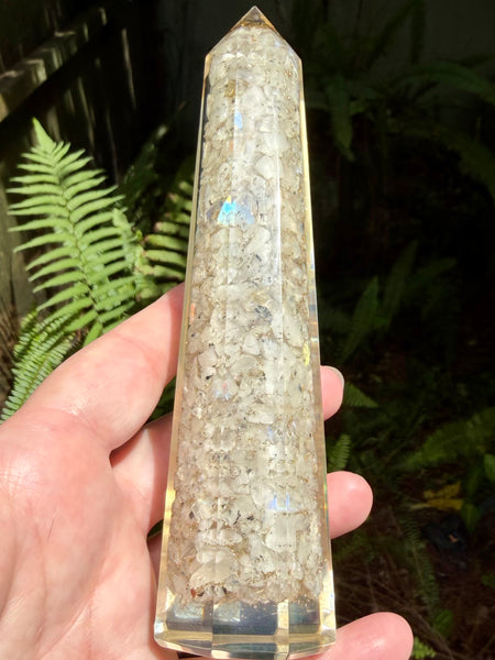 Moonstone Orgonite Tower - Morganna’s Treasures