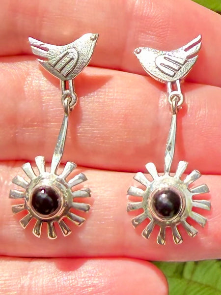 Black Onyx Birds Earrings - Morganna’s Treasures
