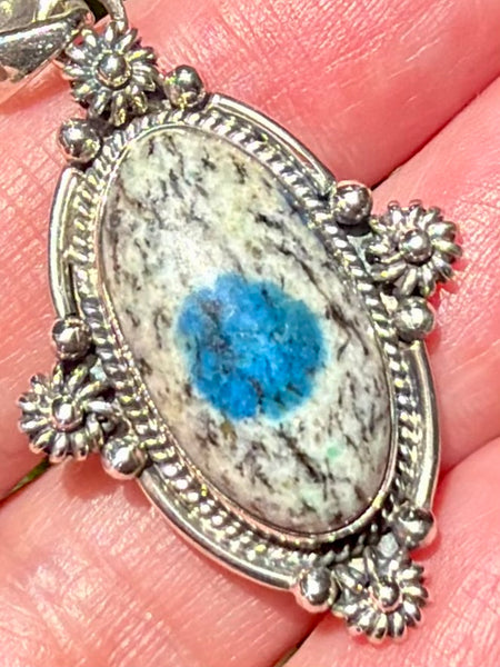 Gorgeous K2 Blue Azurite Pendant
