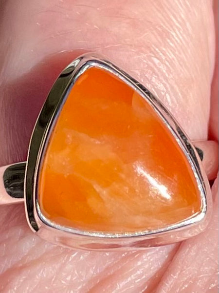 Orange Calcite Ring Size 8.5 - Morganna’s Treasures