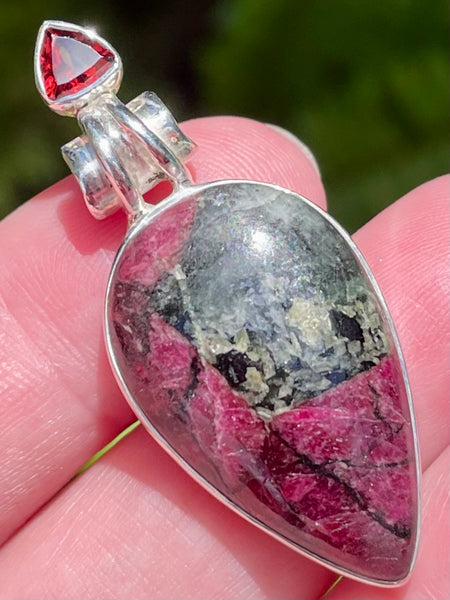 Russian Eudialyte and Garnet Pendant - Morganna’s Treasures 