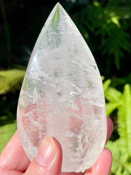 Gorgeous Clear Quartz Flame - Morganna’s Treasures 