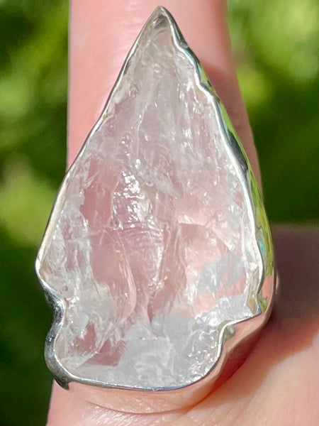 Large Clear Quartz Arrowhead Ring Size 7 - Morganna’s Treasures 