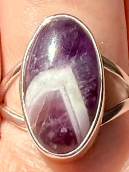 Chevron Amethyst Ring Size 9.5 - Morganna’s Treasures