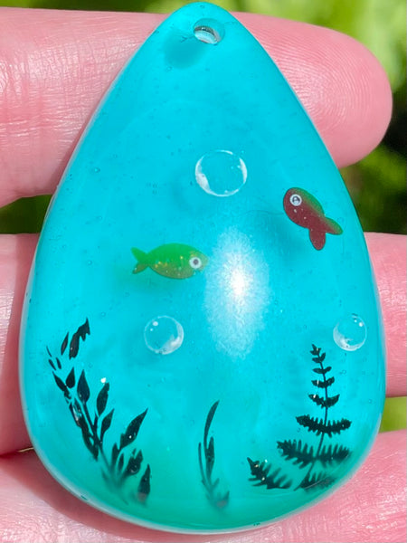 Fish Bowl Resin Pendant - Morganna’s Treasures