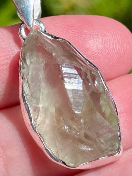 Rough Green Amethyst (Prasiolite) Pendant - Morganna’s Treasures 