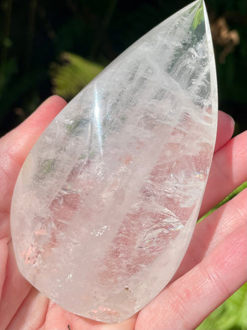 Gorgeous Clear Quartz Flame - Morganna’s Treasures 