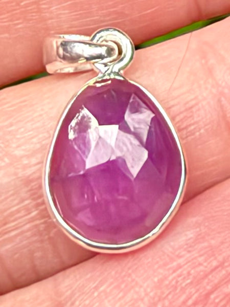 Faceted Purple Amethyst Pendant
