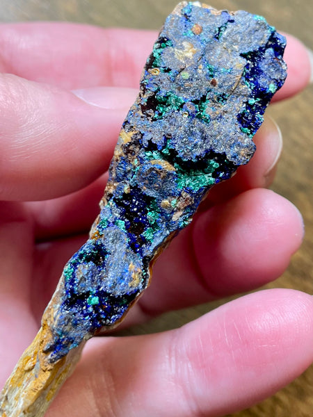 Azurite in Malachite from Morocco - Morganna’s Treasures