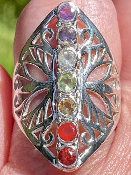 Gorgeous Chakra Alignment Ring Size 8.5 - Morganna’s Treasures 