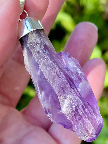 Elestial Root Amethyst Pendant - Morganna’s Treasures