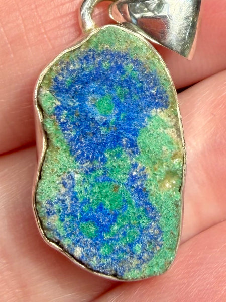 Azurite in Malachite Stalactite Pendant - Morganna’s Treasures