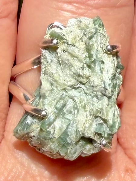 Rough Actinolite Ring Size 9.5