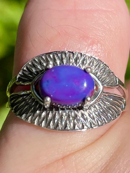 Purple Mohave Turquoise Ring Size 7 - Morganna’s Treasures 