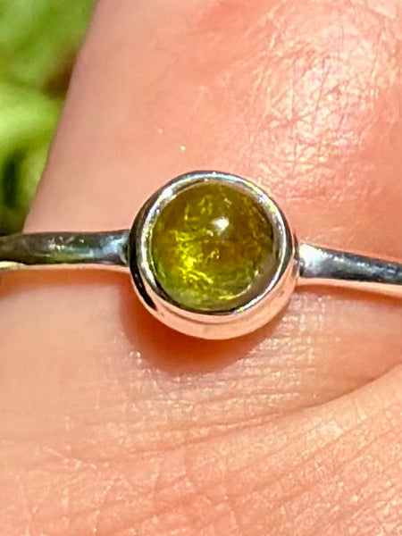 Green Tourmaline Ring Size 7.5