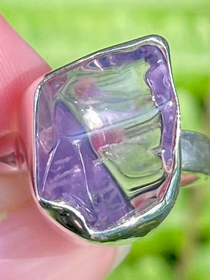 Rough Lavender Quartz Ring Size 9 - Morganna’s Treasures 