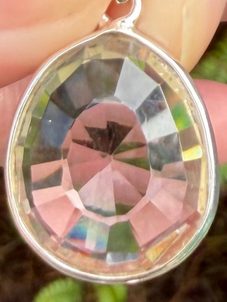 Faceted Clear Quartz Pendant
