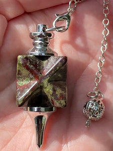 Dragon Bloodstone Merkaba Pendulum - Morganna’s Treasures 