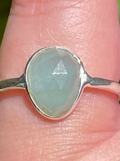 Faceted Aquamarine Ring Size 6 - Morganna’s Treasures