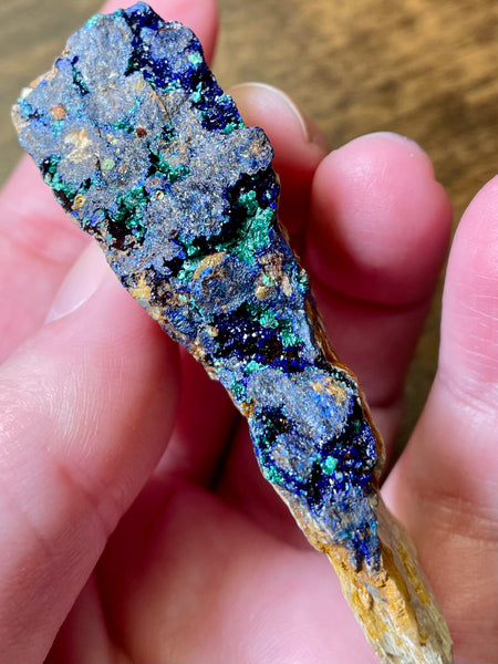 Azurite in Malachite from Morocco - Morganna’s Treasures