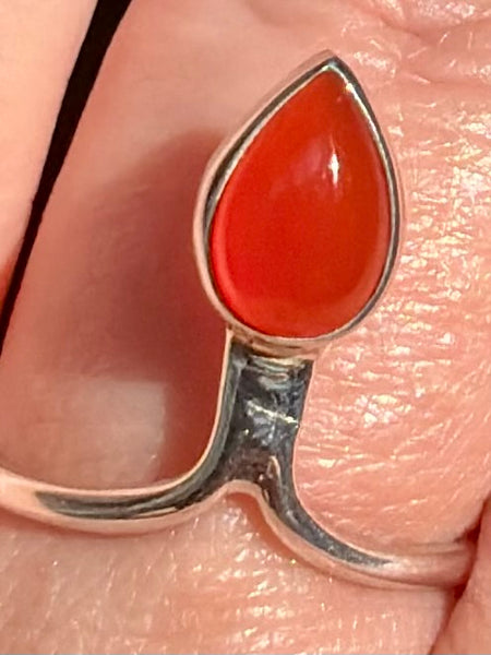 Beautiful Carnelian Ring Size 7.5