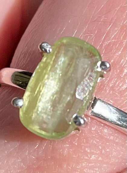 Faceted Green Kyanite Ring Size 8 - Morganna’s Treasures