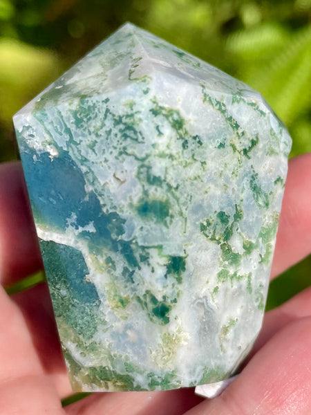 Moss Agate Point - Morganna’s Treasures 