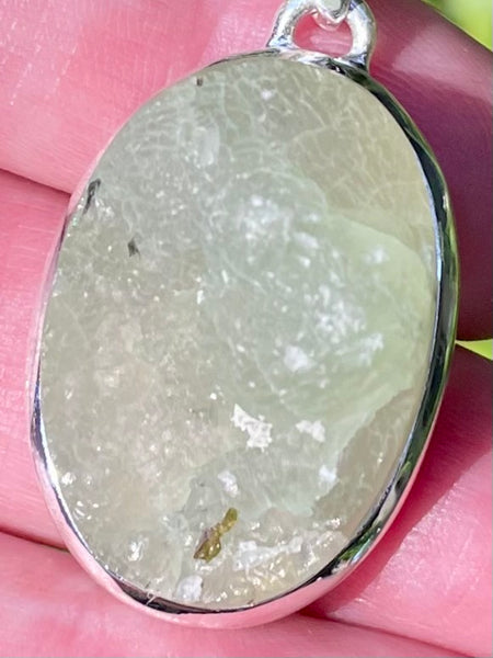 Rough Prehnite Pendant