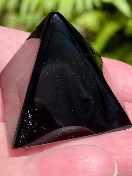 Black Obsidian Pyramid - Morganna’s Treasures