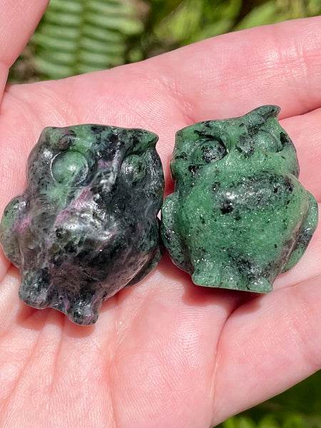 Ruby in Zoisite Owl - Morganna’s Treasures