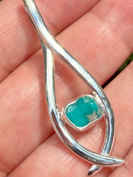 Sleeping Beauty Turquoise Pendant - Morganna’s Treasures
