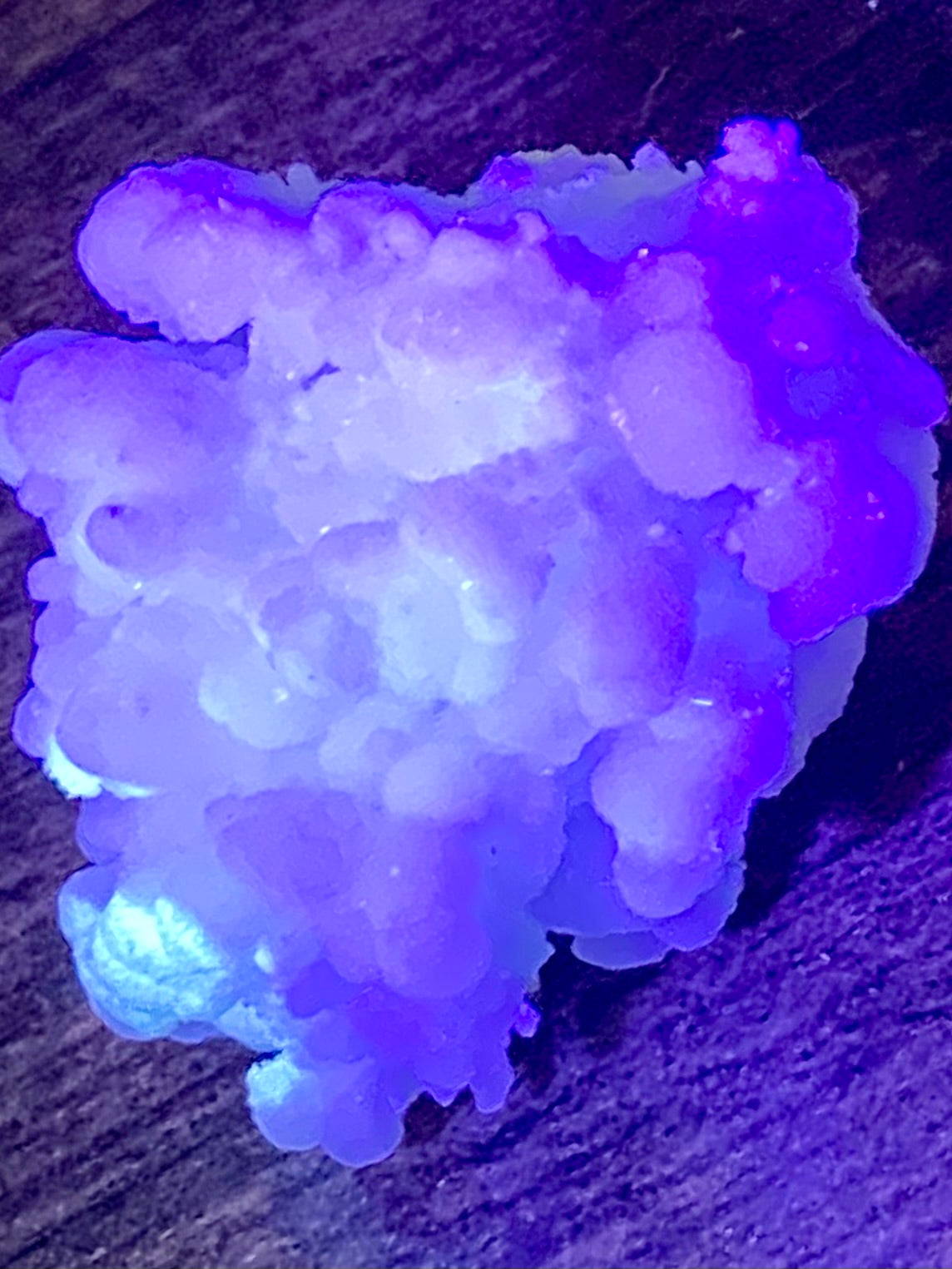 Fluorescent White Aragonite - Morganna’s Treasures 