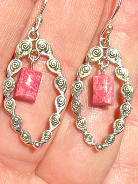 Pink Thulite Earrings