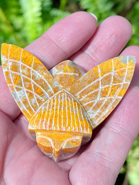 Hand Carved Bumblebee Jasper Bee - Morganna’s Treasures