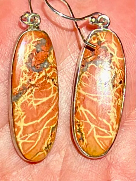 Beautiful Coffee Jasper Earrings