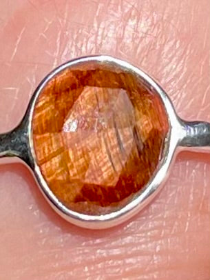 Faceted Red Tigers Eye Ring Size 6 - Morganna’s Treasures