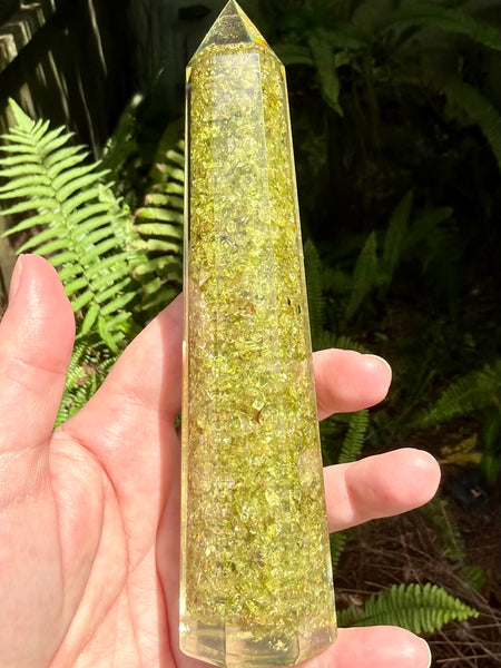 Peridot Orgonite Tower - Morganna’s Treasures