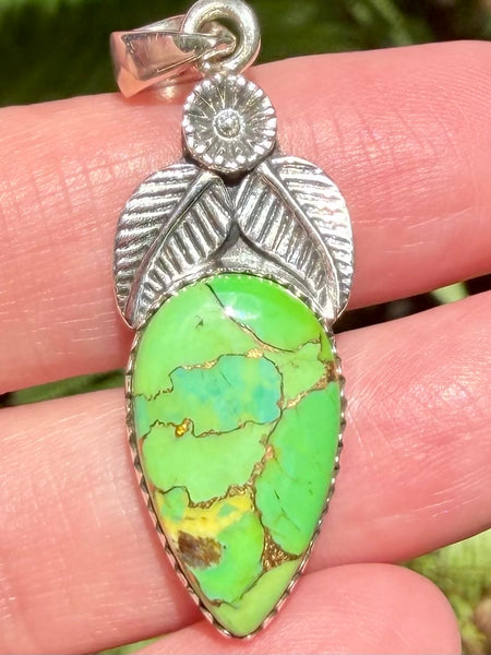 Green Copper Turquoise Pendant