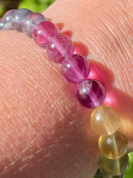 Multi-Colored Fluorite Bracelet - Morganna’s Treasures