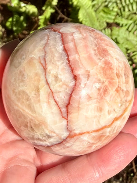 Beautiful Red Calcite Sphere