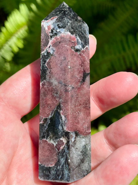 Garnet in Astrophyllite Healing Wands - Morganna’s Treasures 