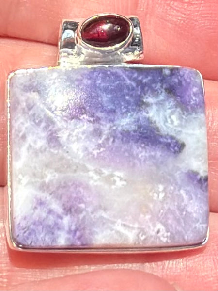 Tiffany Stone and Garnet Pendant