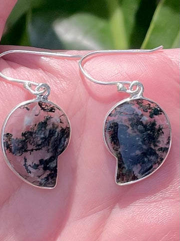 Moss Agate Earrings - Morganna’s Treasures