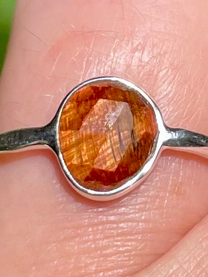 Faceted Red Tigers Eye Ring Size 6 - Morganna’s Treasures